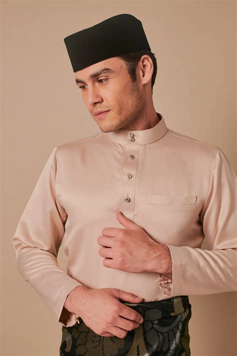 SIPO 2024 EID BAJU MELAYU MODEN IN SEASHELL NUDE Buy Baju Melayu Mod