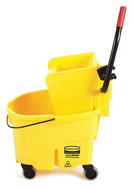 Rubbermaid Commercial Products Yellow Mop Bucket And Wringer 6 12 Gal