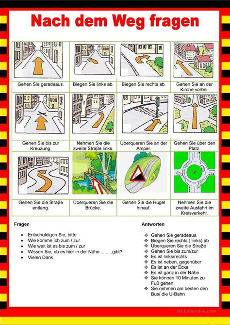 Willkommen Auf Deutsch Stadt Nach Dem Weg Fragen Deutsch Deutsch