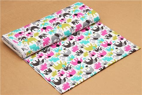White Elephant Fabric By Michael Miller From The Usa Pink Fabric By