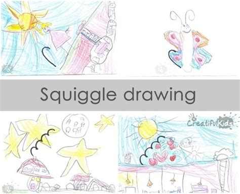 Creative with kids - fun drawing squiggle drawing game in 2020 ...
