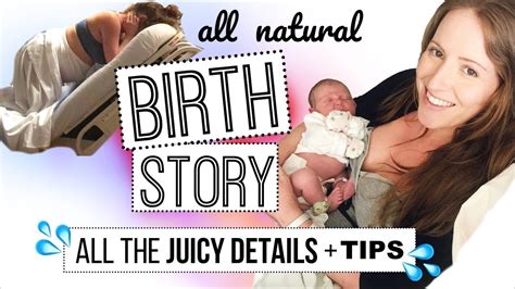 Natural Hospital Birth Story Unmedicated Labor And Delivery Youtube