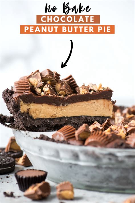 Chocolate Peanut Butter Pie No Bake And 8 Ingredients