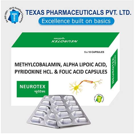 Mecobalamin Alpha Lipoic Acid Pyridoxine Hcl And Folic Acid Capsules