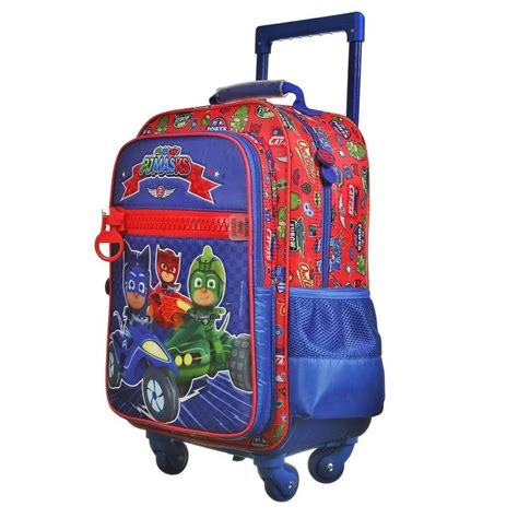 Mochila Rodinhas 360 PJ Masks Dermiwil 11774 Papelaria Criativa