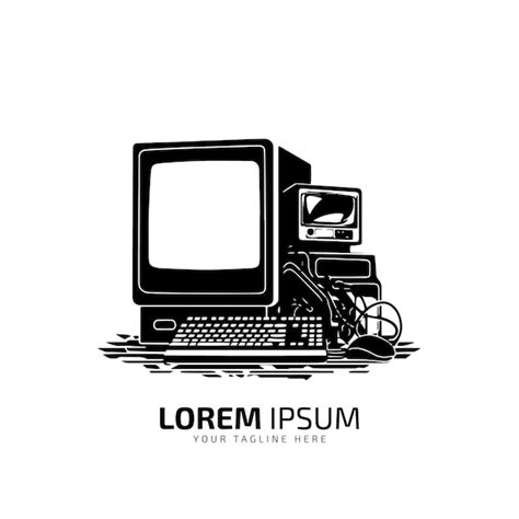 Premium Vector A Logo Of Dirt Computer System Vector Silhouette Icon