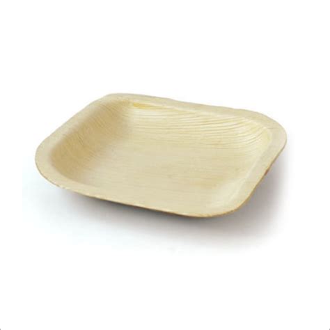 4 Inch Areca Palm Leaf Square Plate At Best Price In Mumbai Shree