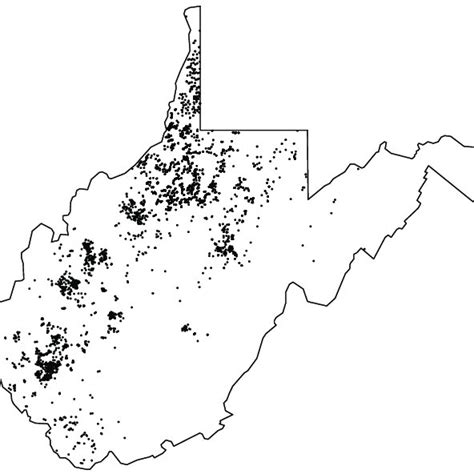 Locations Of Oil And Gas Wells In West Virginia Download Scientific