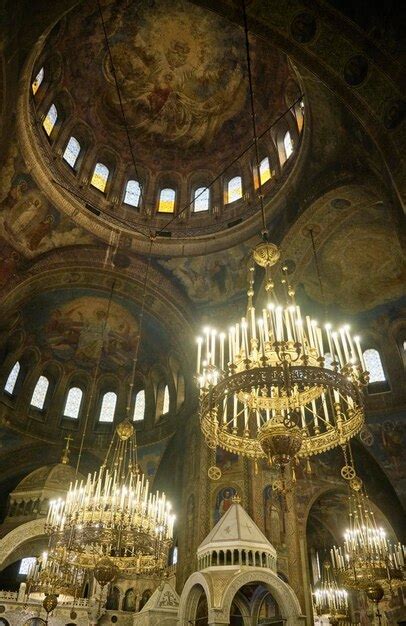 Premium Photo Bulgaria Sofia The Interiors Of The Alexander Nevskij