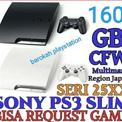 Promo Ps 3 Slim Cfw Hdd 160 Gb Seri 25xx Full Game Ps3 Sony Versi Baru