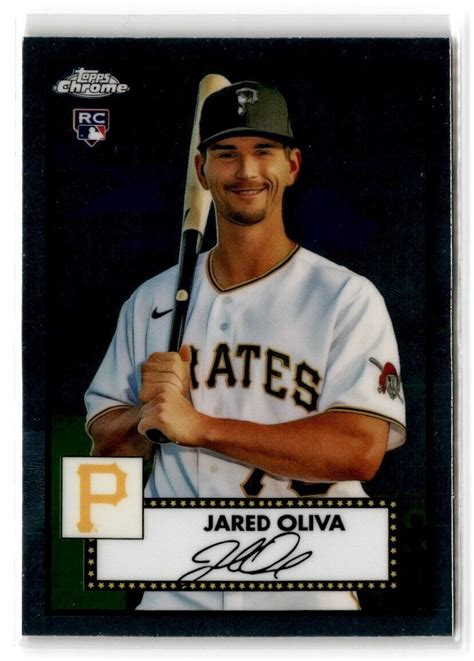 2021 Topps Chrome Platinum Anniversary Jared Oliva 79 RC Pittsburgh