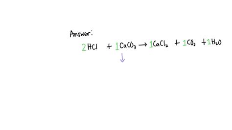 Solved What Is The Mole Ratio Of Calcium Carbonate To Carbon Dioxide