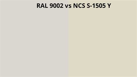 Ral 9002 Vs Ncs S 1505 Y Ral Colour Chart Uk