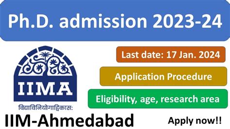 Iim Ahmedabad Phd Admission Phd Admission January I Iim