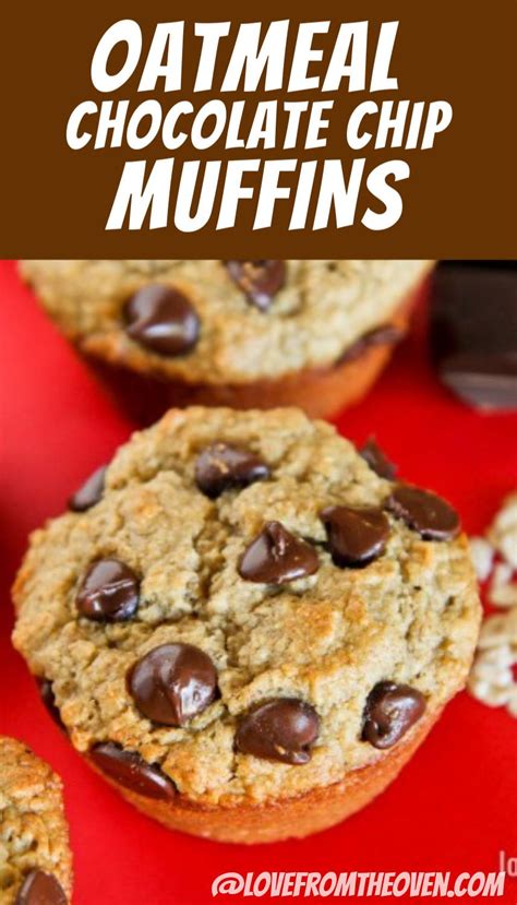 Oatmeal Chocolate Chip Muffins Artofit