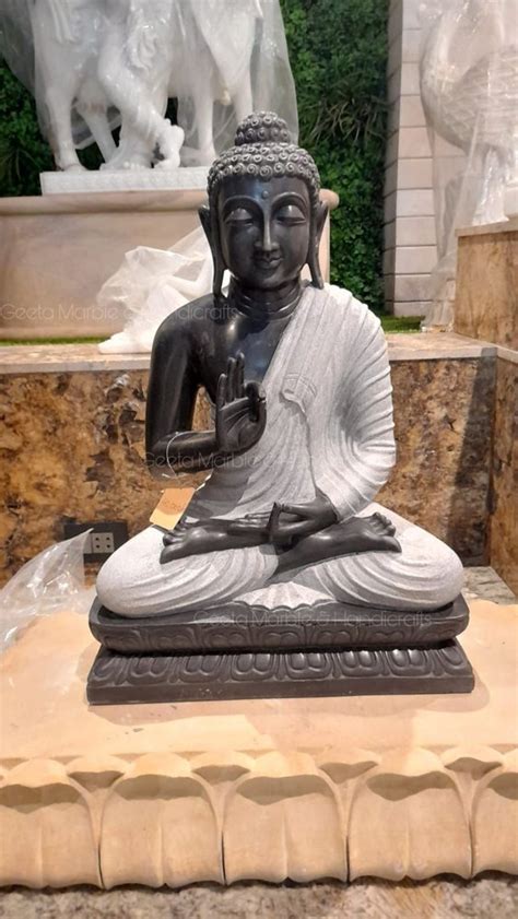 Jaipurcrafts Handmade Black Marble Buddha Statue Size Dimension 2 Fit At Rs 50000 In Jaipur