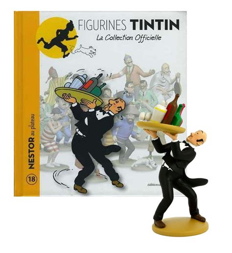 Tintin Figurine De Nestor Au Plateau Livret Passeport Cm La