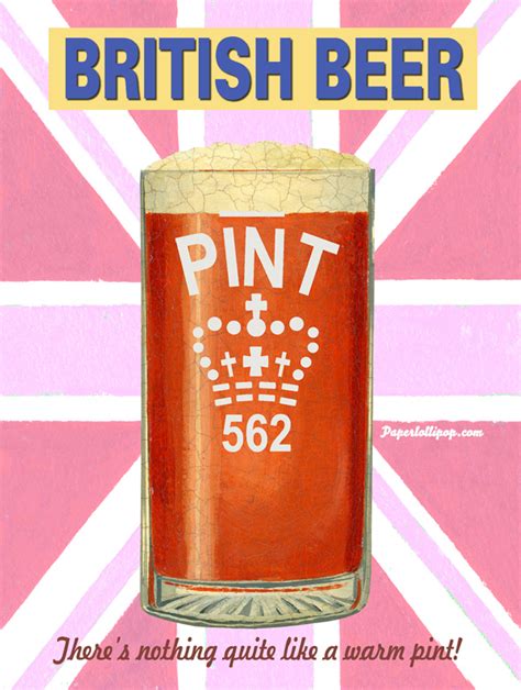 Warm British Beer Original Metal Sign Company