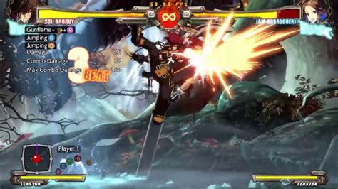 Guilty Gear Xrd Rev Sol Bnb Combo Gf Dustloop Jam Youtube