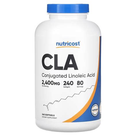 CLA 2400mg 240 Softgels Nutricost Bardolino Nl