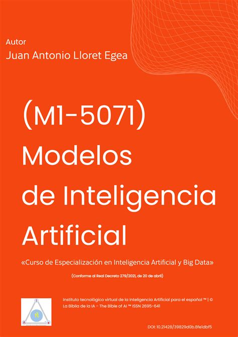 M1 5071 Modelos De Inteligencia Artificial Manual Del Curso De