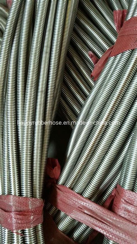 Stainless Steel Annular Aisi Corrugated Tube With Ss Braid