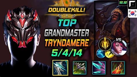 Grandmaster Tryndamere Top Vs Fiora Kr