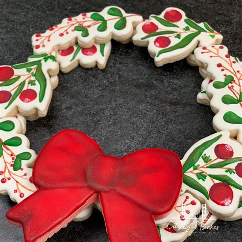 Holiday Wreath Cookie Platter City Gal Bakes