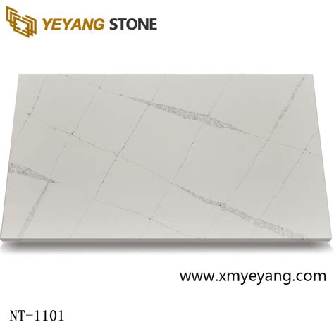 Supply Artificial Quartz Slabs White Calacatta Quartz Stone For