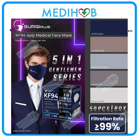 Surgiplusgentlemen Series Kf Ply Medical Face Mask Individual