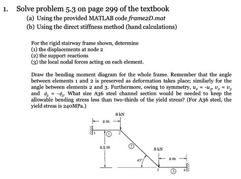 Solved Solve Problem 5 3 On Page 299 Of The Textbook A Using The Provided Matlab Code