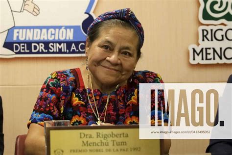 February 7 2024 Mexico City Mexico Rigoberta Menchu Tum Former