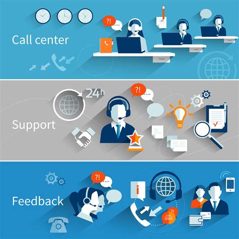 Customer Service Banners 444888 Vector Art At Vecteezy