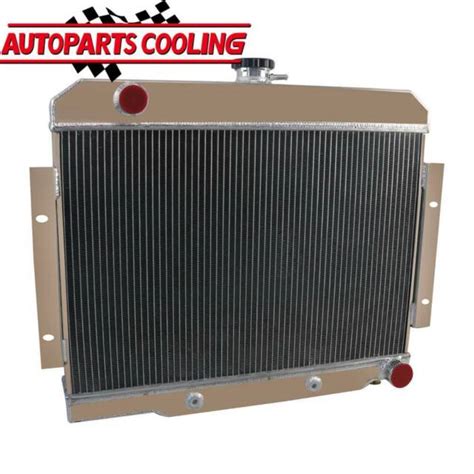 4 Row Radiator For Jeep Cj Cj5 Cj6 Cj7 72 86 Chevy Small Block Swap V8