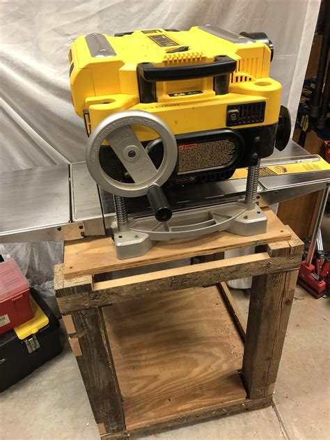 Dewalt 735 Planer With Tables And Custom Heavy Stand Lumberjocks Woodworking Forum