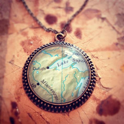 Custom Medium Map Necklace Etsy