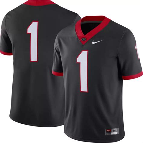 Georgia Bulldogs Nike Kids Football Jersey Black #1 – universityspirit.com