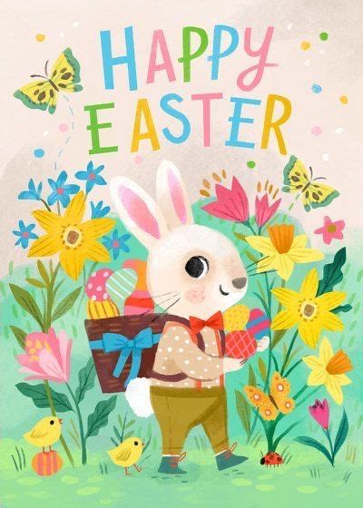 Pin By Lourdes On Felicitaciones Y M S Easter Illustration Cute