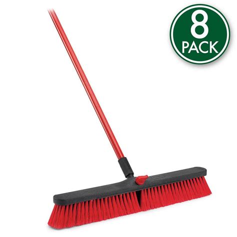 Reviews For Libman 24 In High Power Multi Surface Push Broom With 60 In Steel Handle 8 Pack