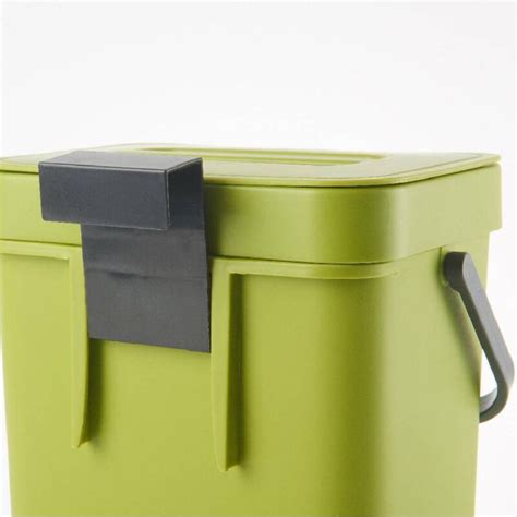 Eko Puro Ii Pp Wall Mounted Food Waste Caddy With Abs Lid L Lime