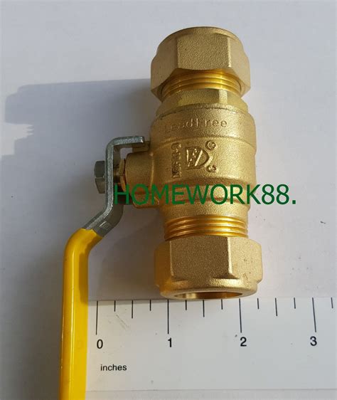 1 100 PCS 3 4 COMPRESSION BALL VALVE LEAD FREE BRASS 600 PSI WOG