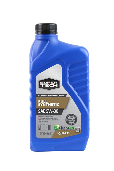 Super Tech Full Synthetic SAE 5W 30 Motor Oil 1 Quart Walmart