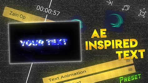 Top 05 Ae Inspired Text Effect Alight Motion Preset Text Animation