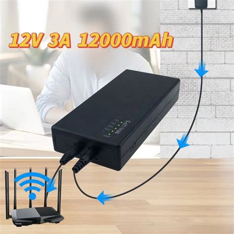 V A Mah Ups Cctv Camera Backup Power Supply Large Capacity