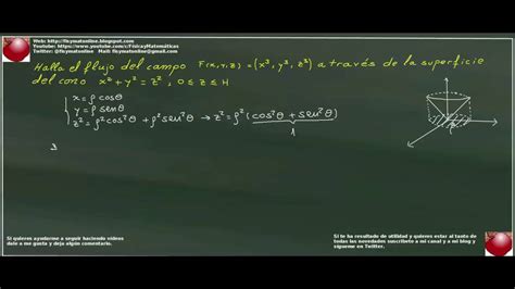 Integral de superficie de un campo vectorial 01 Teoría y ejemplos