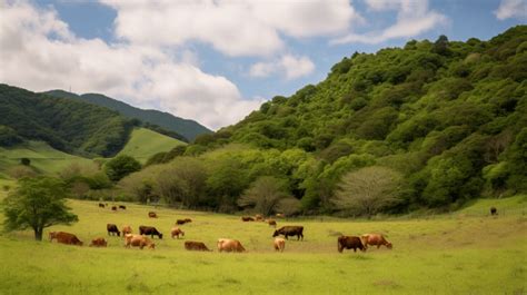 Grazing Several Animals On A Hill Backgrounds | JPG Free Download - Pikbest