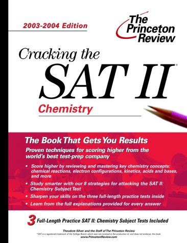 Amazon.com: Cracking the SAT II: Chemistry, 2003-2004 Edition (College ...