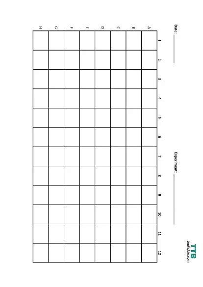 Printable Well Plate Template Printable Templates