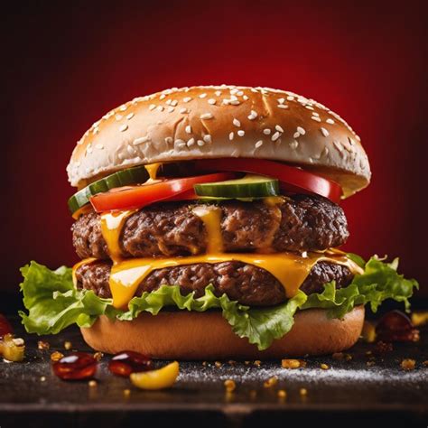 Premium Ai Image Big And Tasty Burger