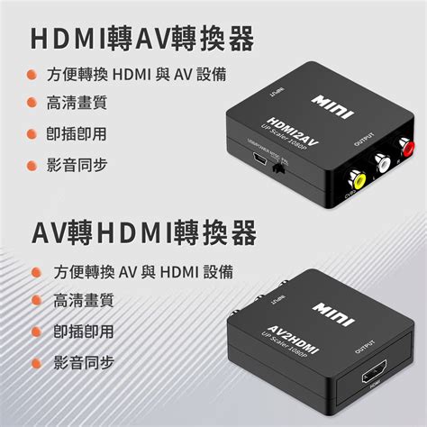 【台灣現貨~隔日到貨】附發票 Hdmi Av 轉換器 1080p高畫質 影音 輸出 電腦 投影機 機上盒 遊戲機 蝦皮購物